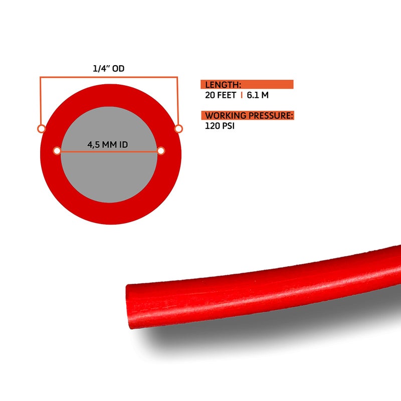 TORQUE Air Line Service Kit for Air Bags Suspension Kit Fittings, 1/4 NPT Elbow Fitting, 16 Feet Tubing, Air Inflation Valve Schrader Union Tee (Push to Connect) Air Bags for Trucks Fittings TR2012AS - Image 2